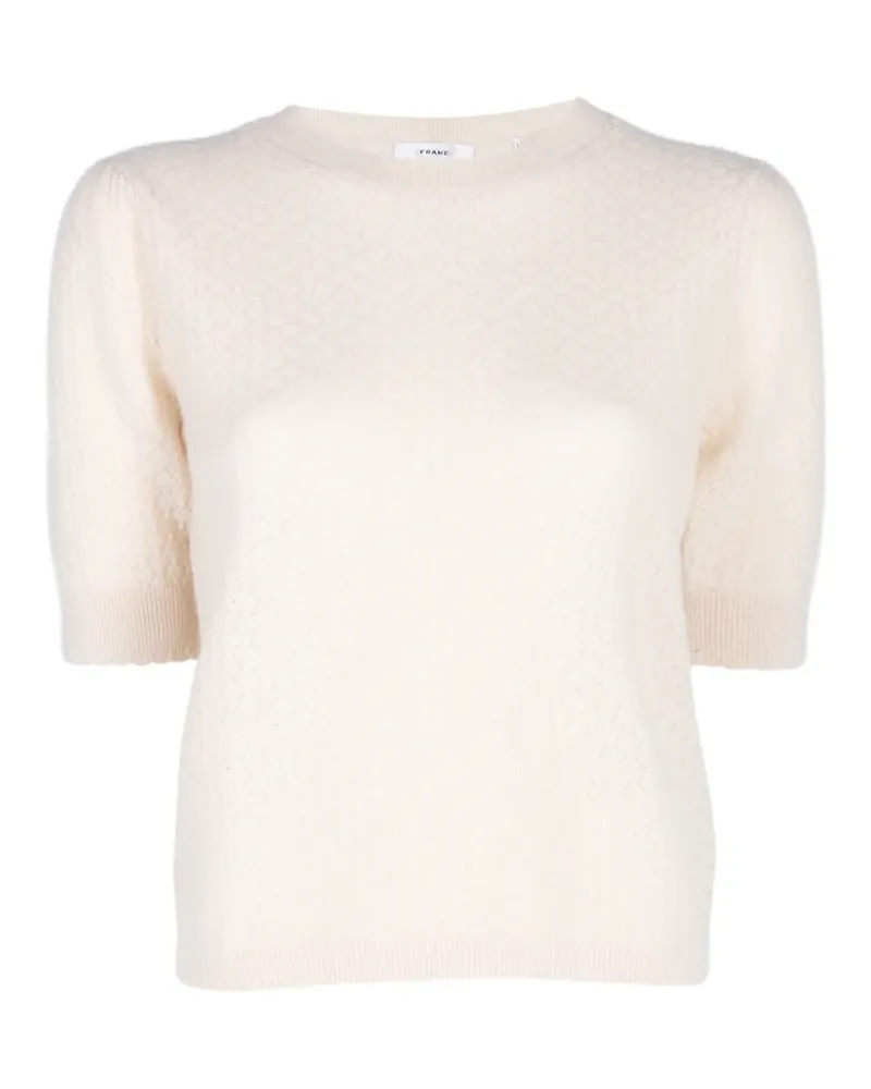 Frame Denim Geraffter Pullover mit Wabenmuster - Nude Nude