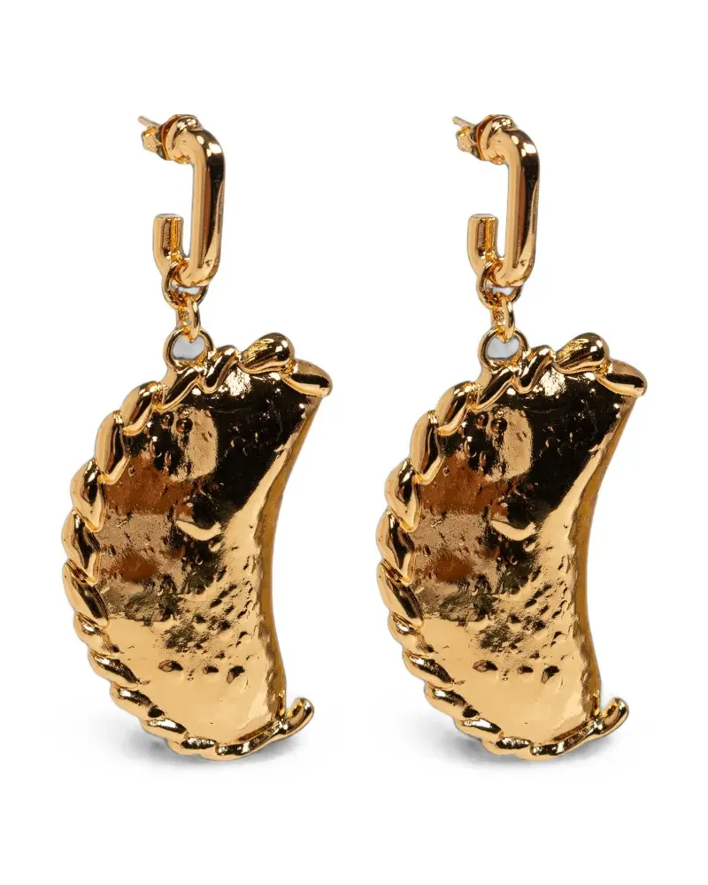 Moschino empanada-pendant earrings - Gold Gold