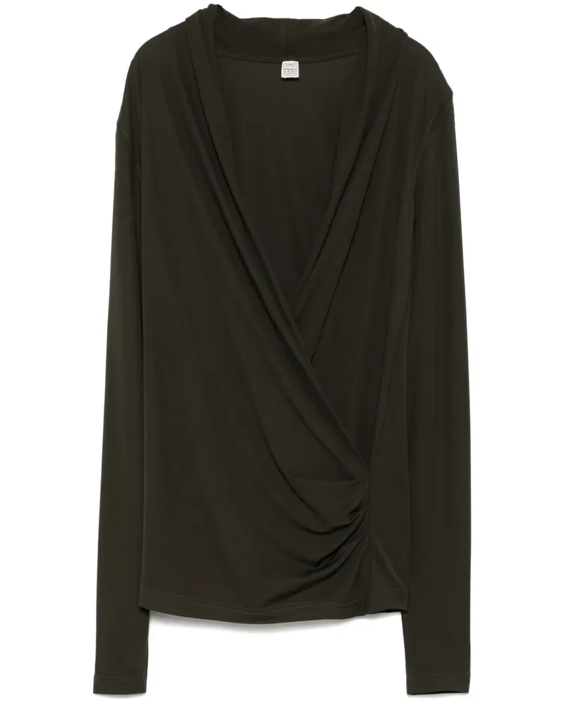 Totême Jerseyoberteil im Layering-Look - Grün Grün