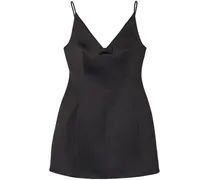 The Satin Bow Kleid - Schwarz