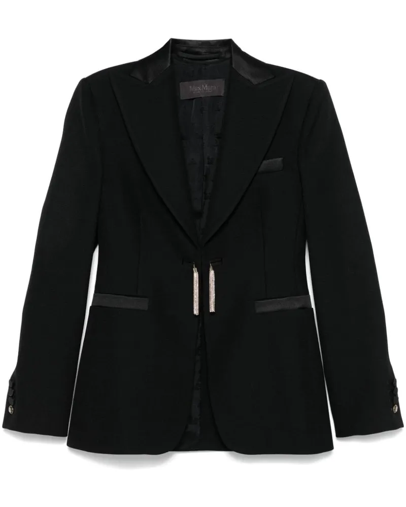 Max Mara Blazer mit Quastendetail - Schwarz Schwarz