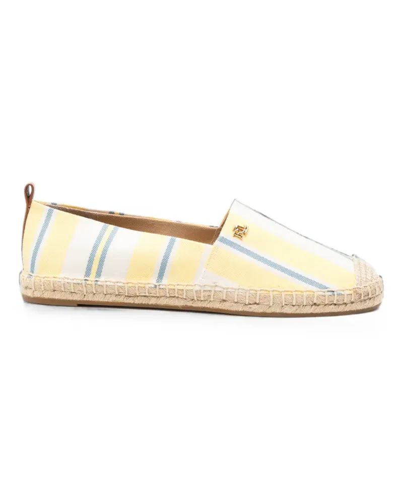 Ralph Lauren Gestreifte Cameryn III Espadrilles - Gelb Gelb