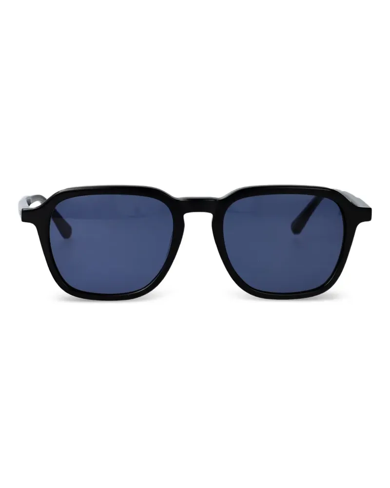 Calvin Klein square-frame logo-detail sunglasses - Schwarz Schwarz