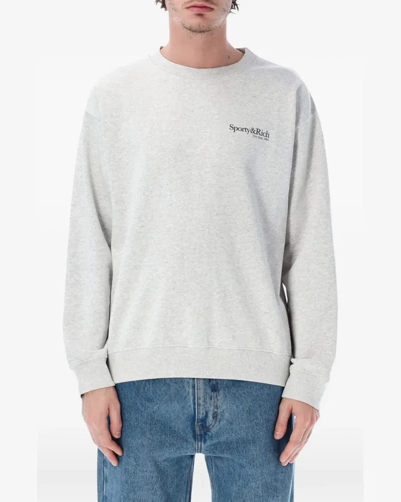 SPORTY & RICH Run Club Sweatshirt - Grau Grau