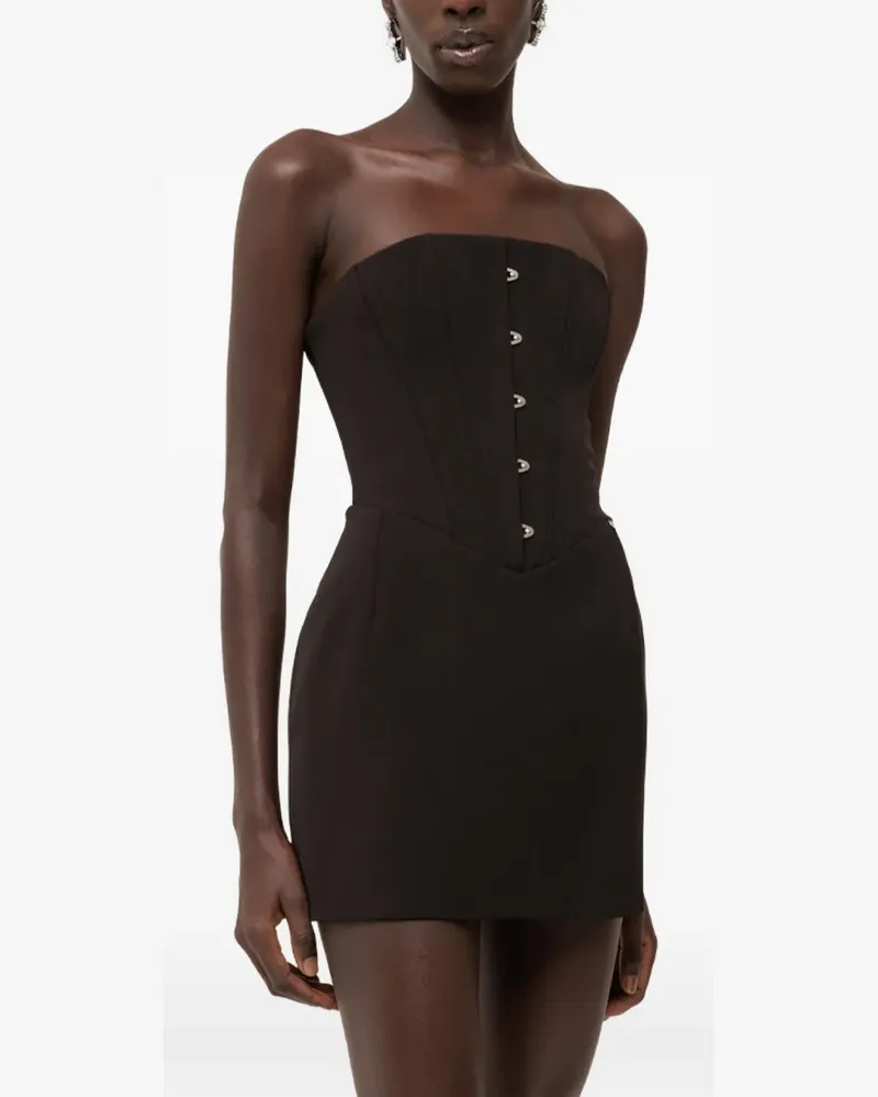 NISSA Strukturiertes Minikleid - Schwarz Schwarz