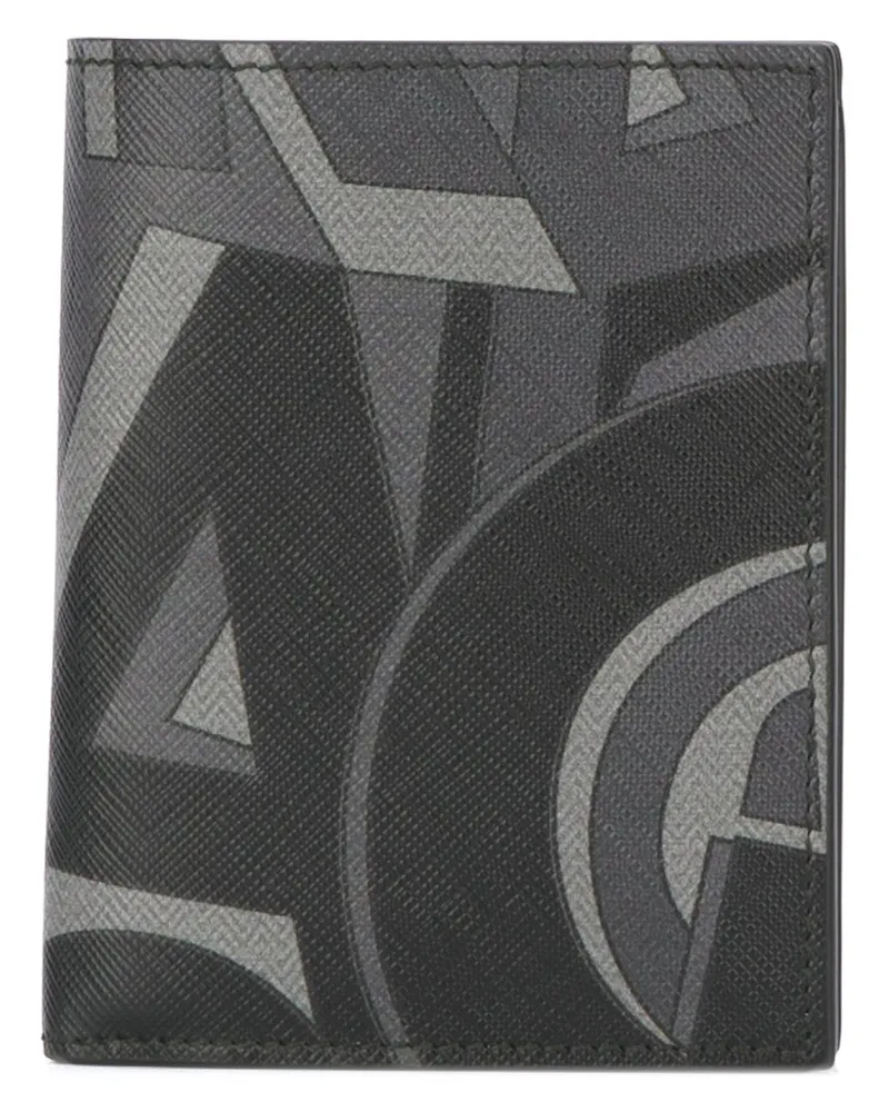 Ferragamo Portemonnaie mit Print - Schwarz Schwarz