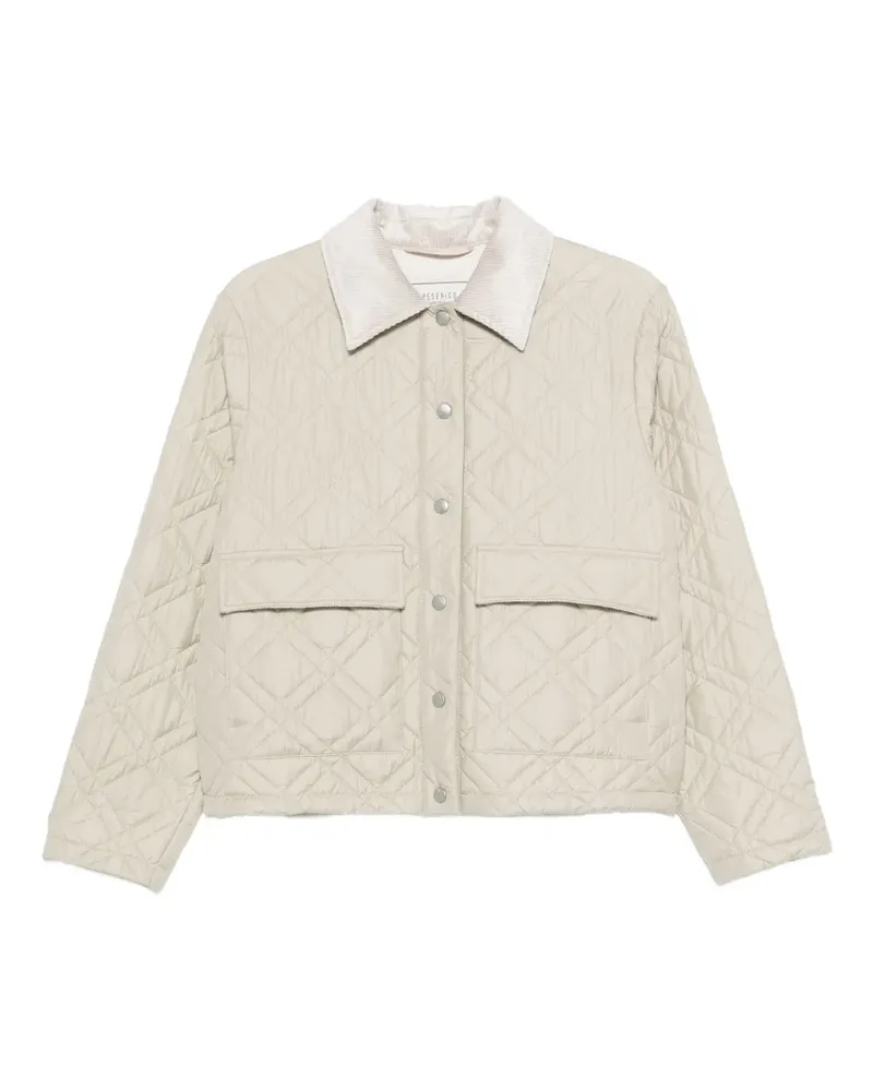 Peserico Gesteppte Jacke mit Klappentasche - Nude Nude