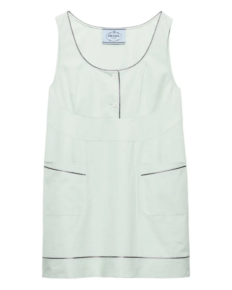 Prada Minikleid mit geknöpfter Tasche - Grün Grün