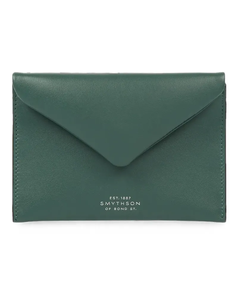 Smythson Länglicher Milton Beutel - Grün Grün