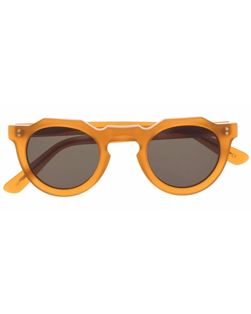 Lesca Runde Pica Sonnenbrille - Nude Nude