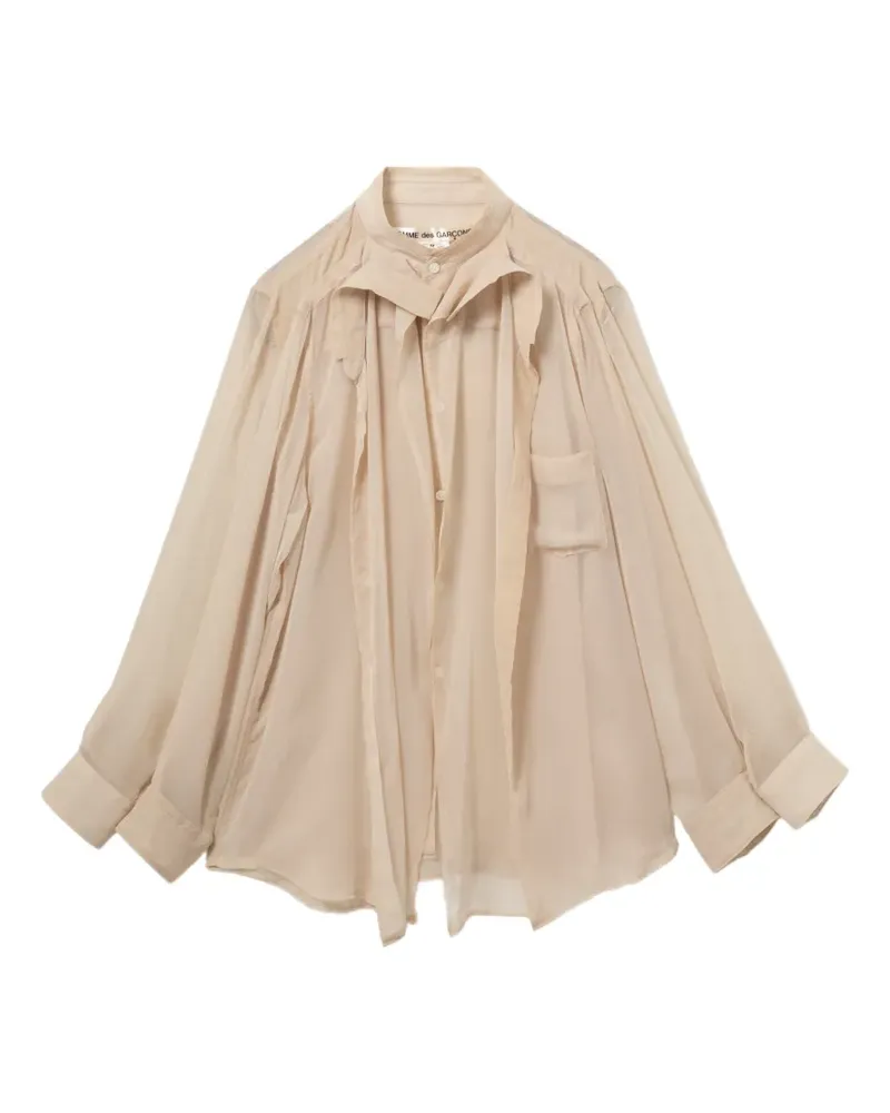 Comme des Garçons Hemd mit Taschen - Nude Nude