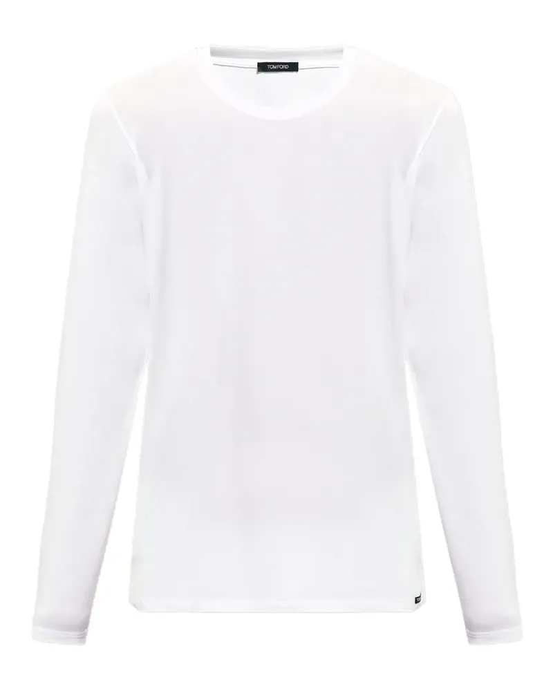 Tom Ford Lounge-Langarmshirt - Weiß Weiß