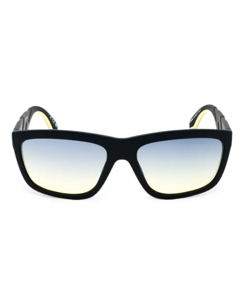 adidas OR0094 rectangle-frame sunglasses - Schwarz Schwarz
