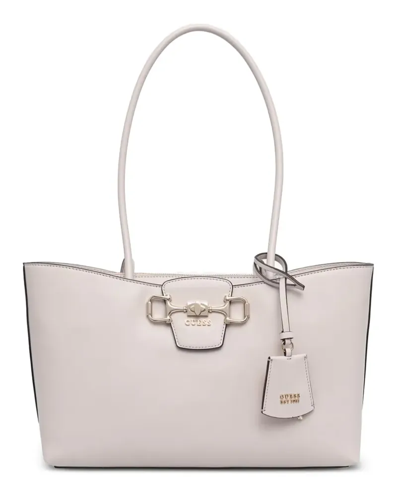Guess Janie logo-plaque horsebit tote bag - Rosa Rosa
