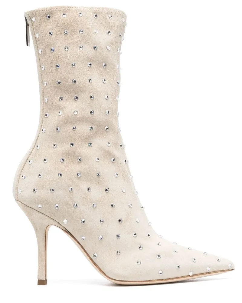 Paris Texas Stiefel mit Strass - Nude Nude