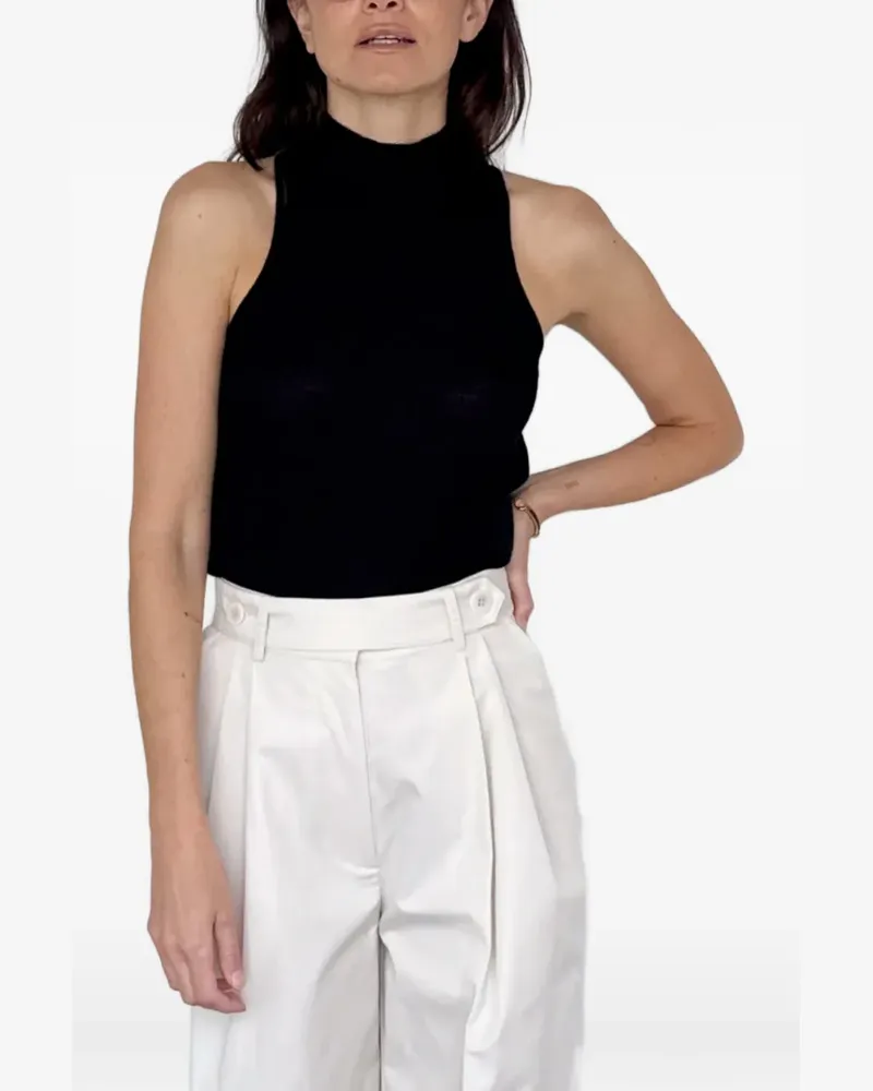 Le Kasha 1918 Tivat high-neck sleeveless top - Schwarz Schwarz