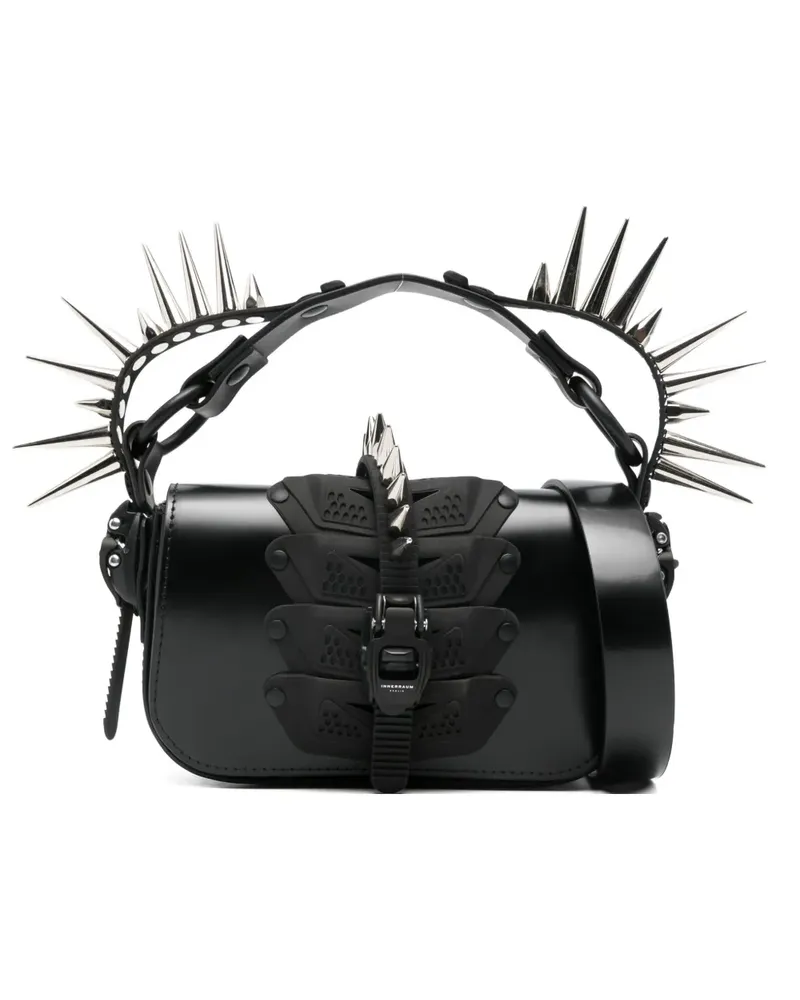 Junya Watanabe x Innenraum Tote Bag mit spitzen Nieten - Schwarz Schwarz