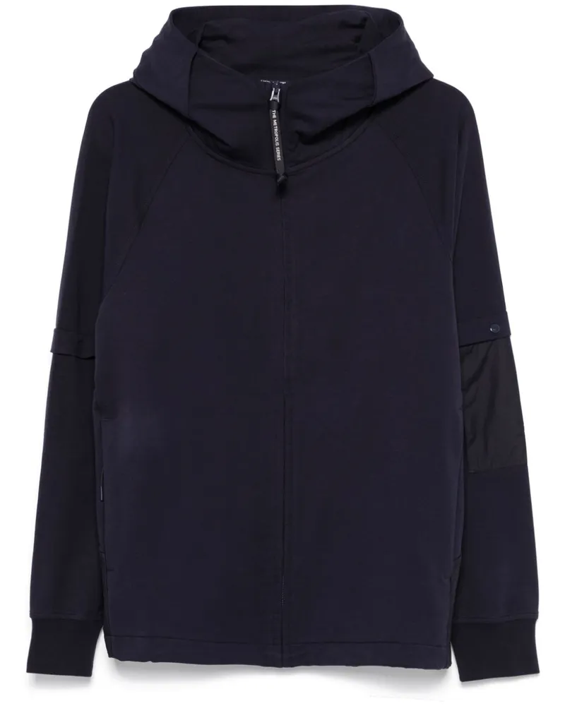 C.P. Company Hoodie aus Stretch-Fleece Blau