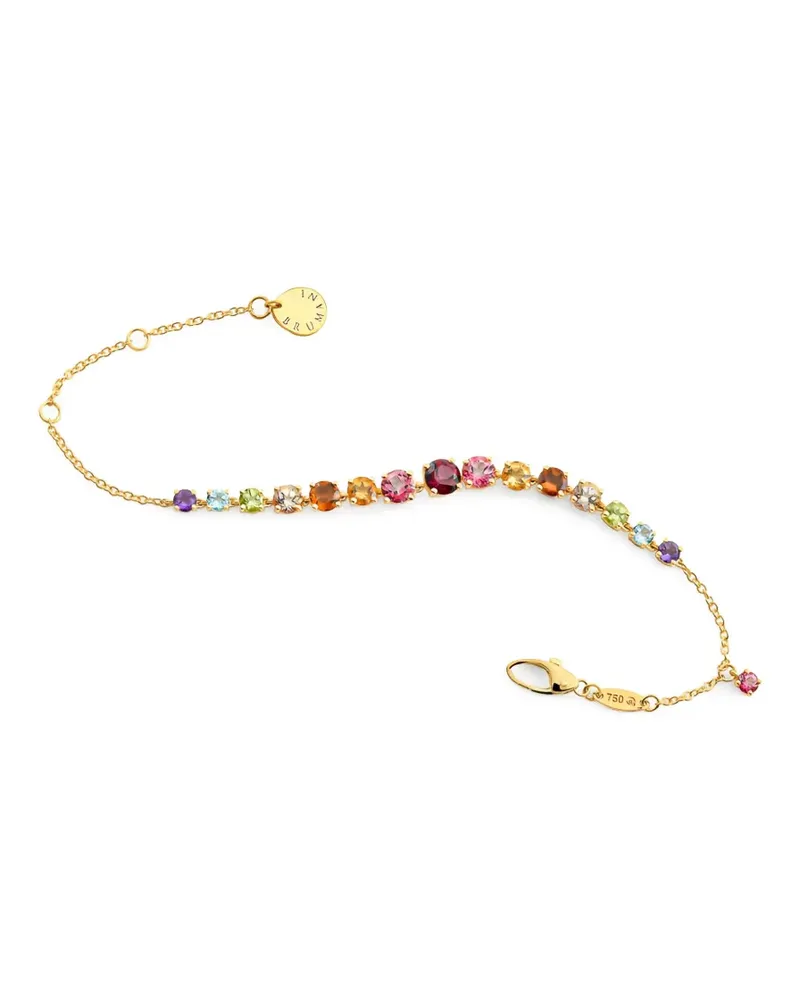 BRUMANI 18kt Looping Colours Gelbgoldarmband mit Schmucksteinen Gold