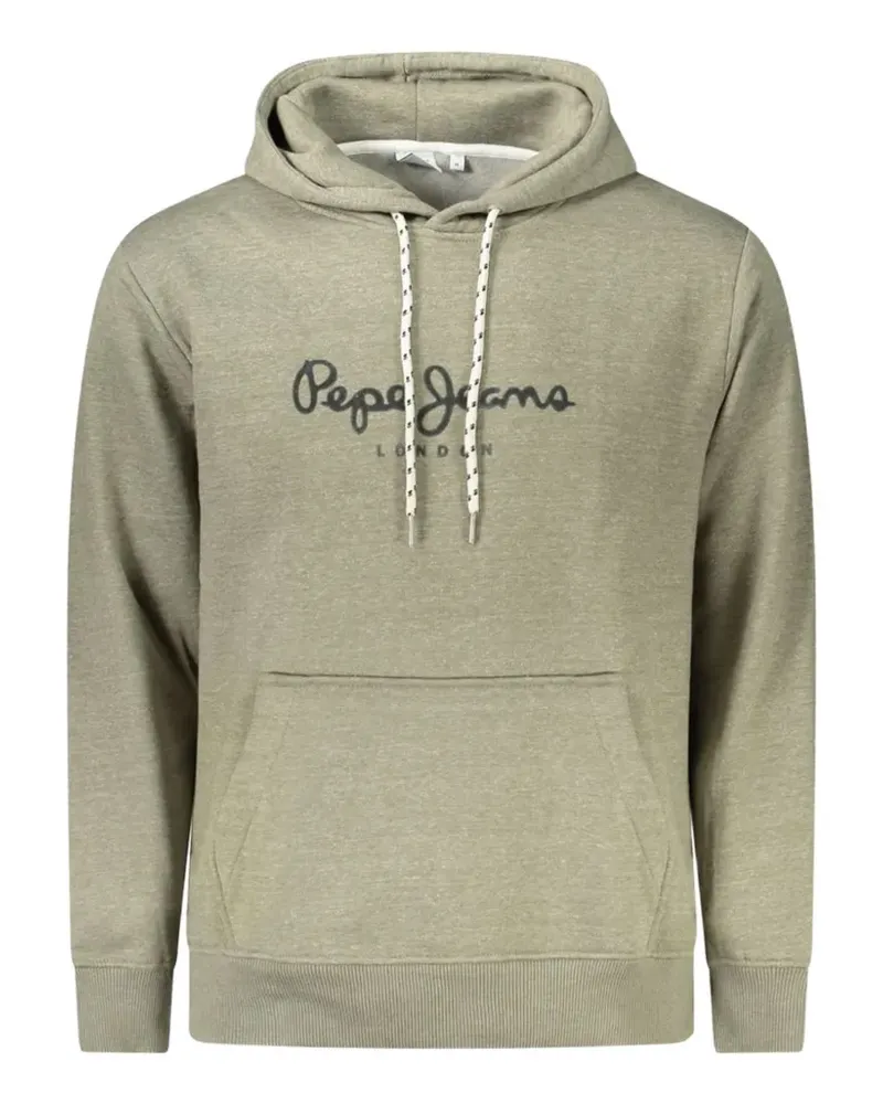 Pepe Jeans Macbeth logo-print kangaroo-pocket cotton hoodie - Grün Grün