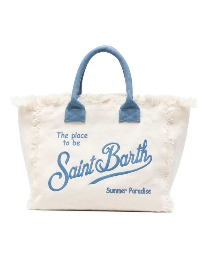 MC2 Saint Barth Vanity embroidered-logo tote bag - Weiß Weiß