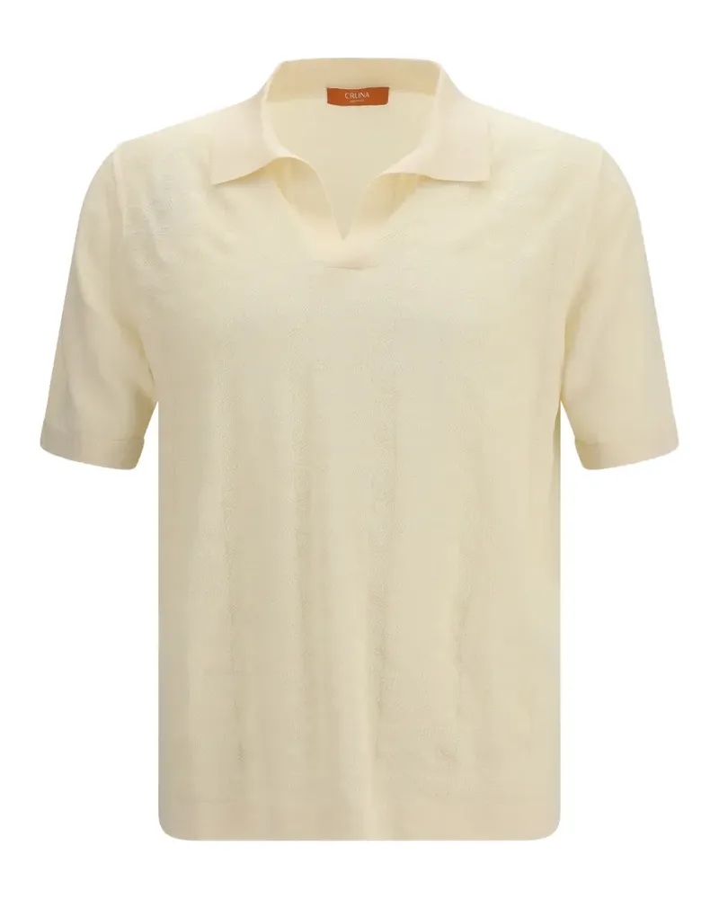 CRUNA Levanti knitted regular-fit T-shirt - Nude Nude