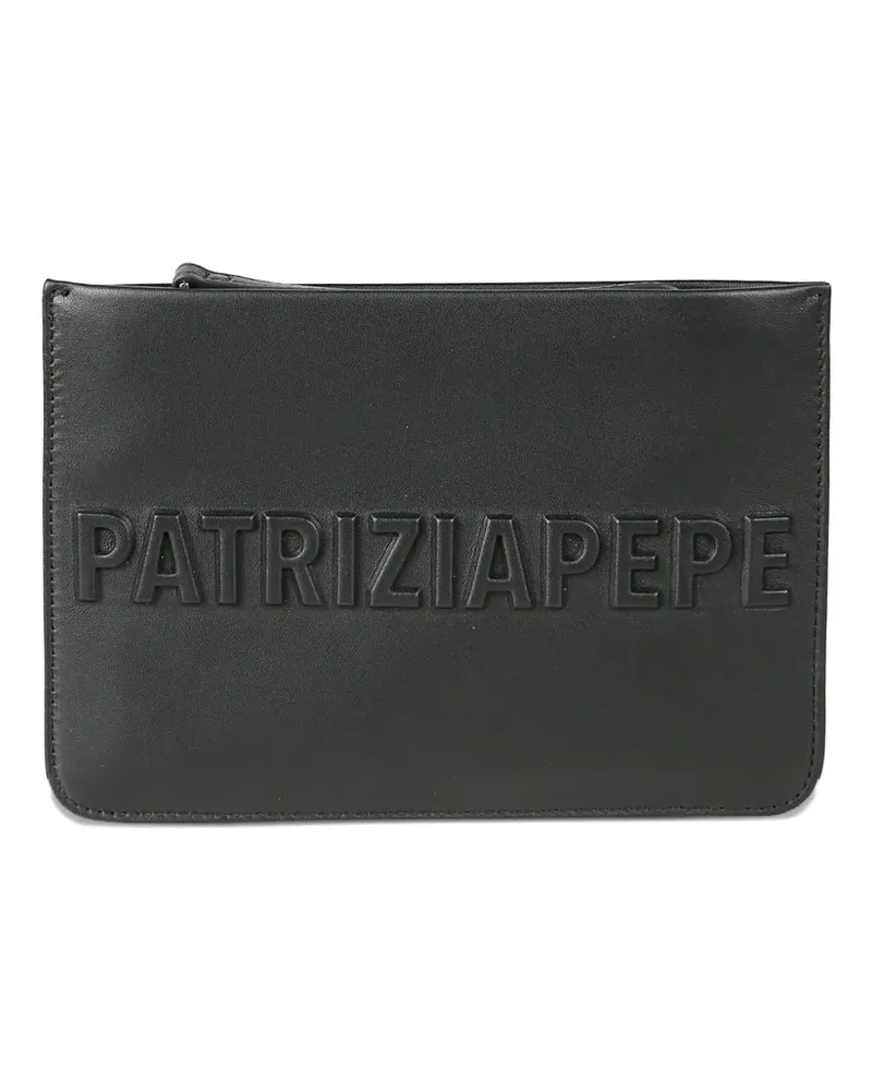 Patrizia Pepe Clutch mit Prägung - Schwarz Schwarz