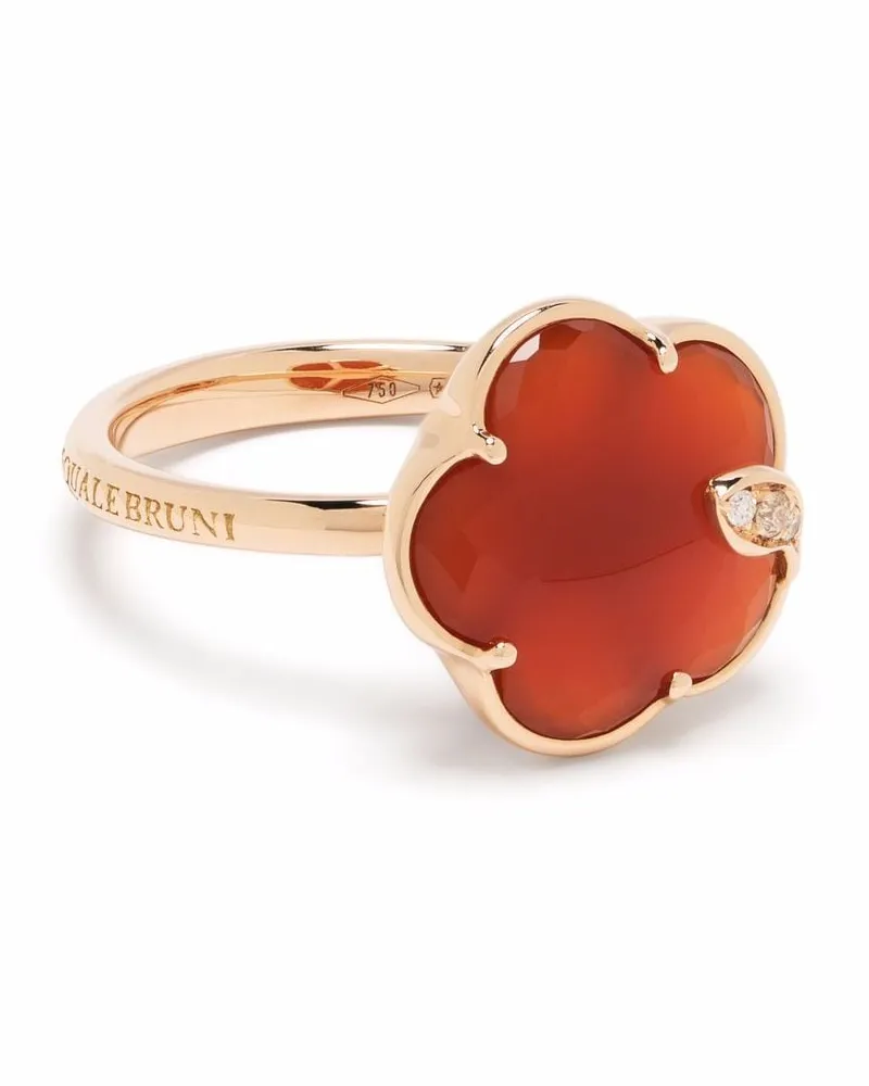 Pasquale Bruni 18kt Petit Joli Rotgoldring mit Diamanten - Rosa Rosa