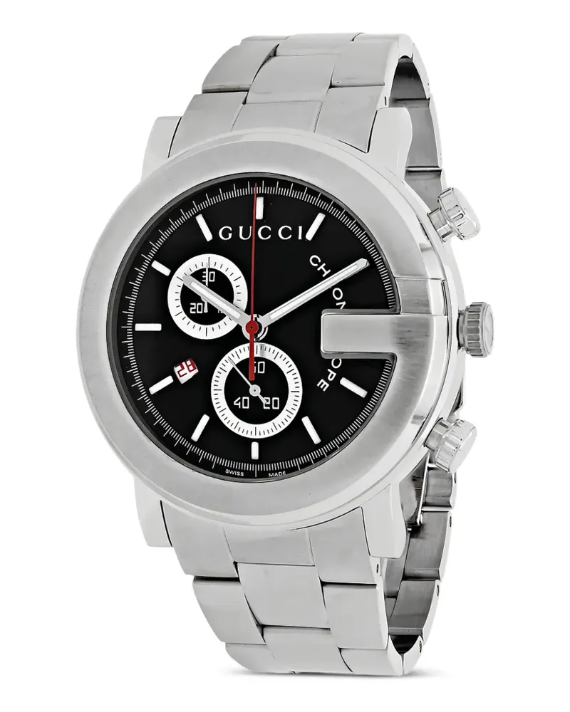 Gucci Armbanduhr mit Logo-Detail 44mm - Schwarz Schwarz