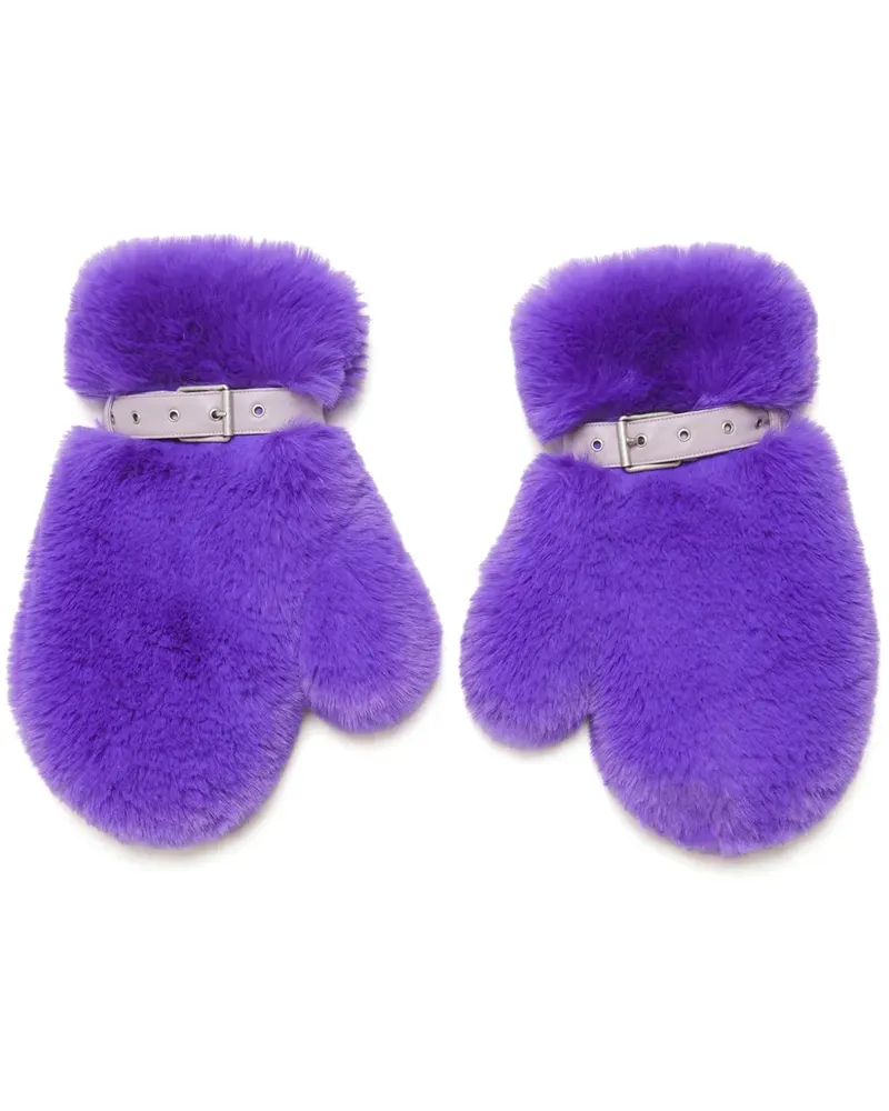Acne Studios Handschuhe mit Schnalle - Violett Violett