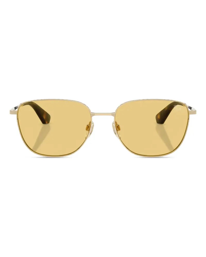 Burberry Sonnenbrille mit eckigem Gestell - Gold Gold