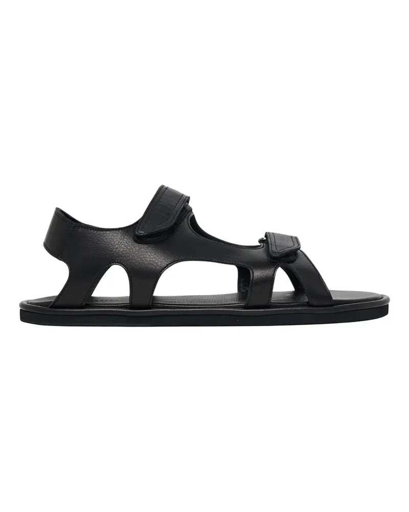 AURALEE double-touch-strap leather sandals - Schwarz Schwarz