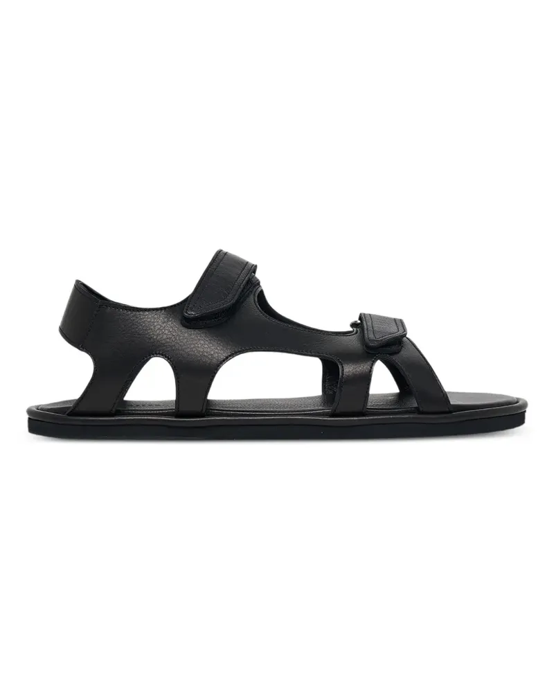 AURALEE double-touch-strap leather sandals - Schwarz Schwarz