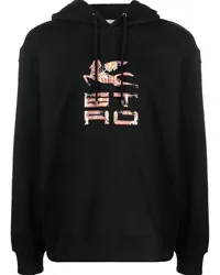 Etro Hoodie mit Logo-Print Schwarz