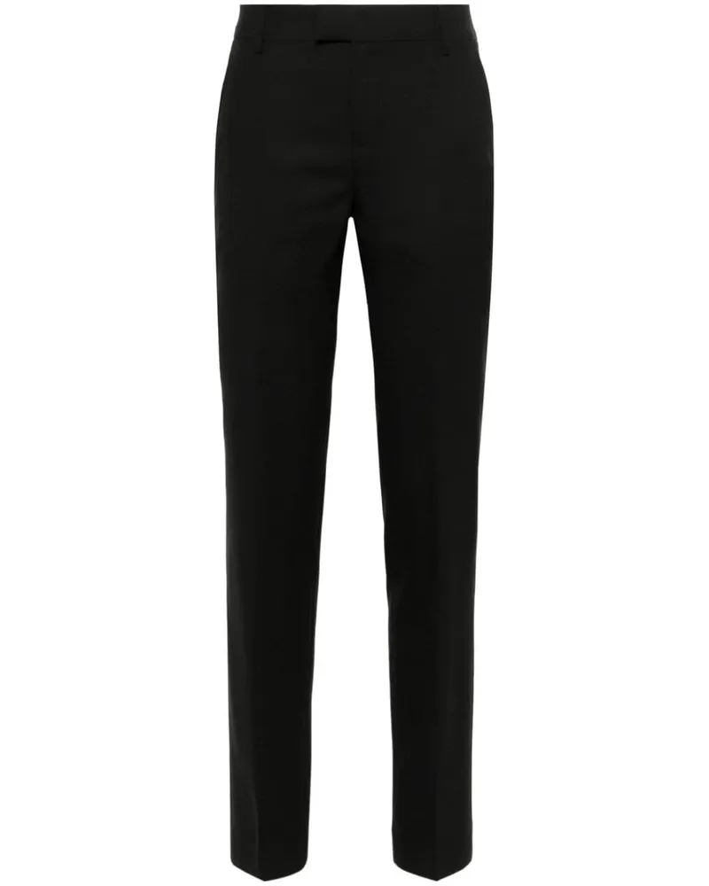 AMI Paris Tapered-Hose mit hohem Bund - Schwarz Schwarz