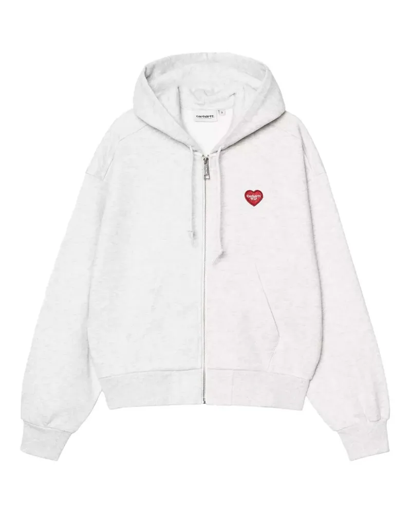 Carhartt WIP Kapuzenjacke mit Herz-Logo - Grau Grau