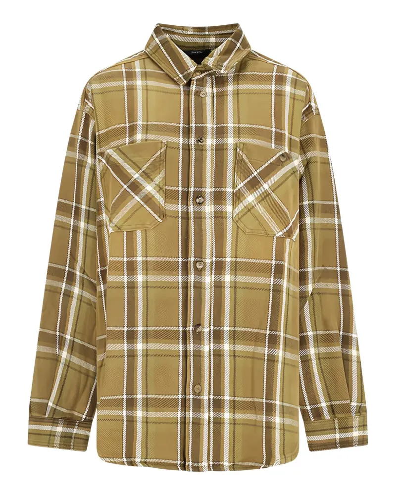 Destin check-pattern chest-pocket shirt - Braun Braun
