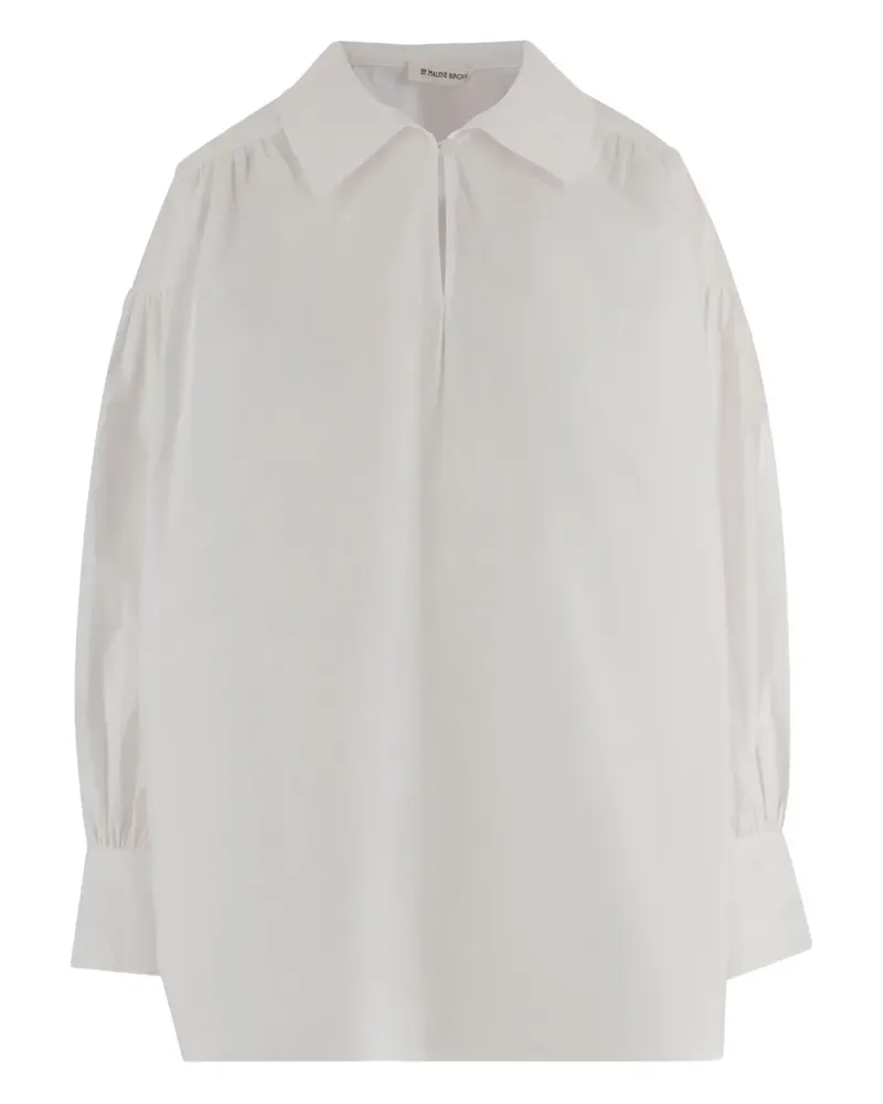 By Malene Birger Leonora V-neck blouse - Weiß Weiß