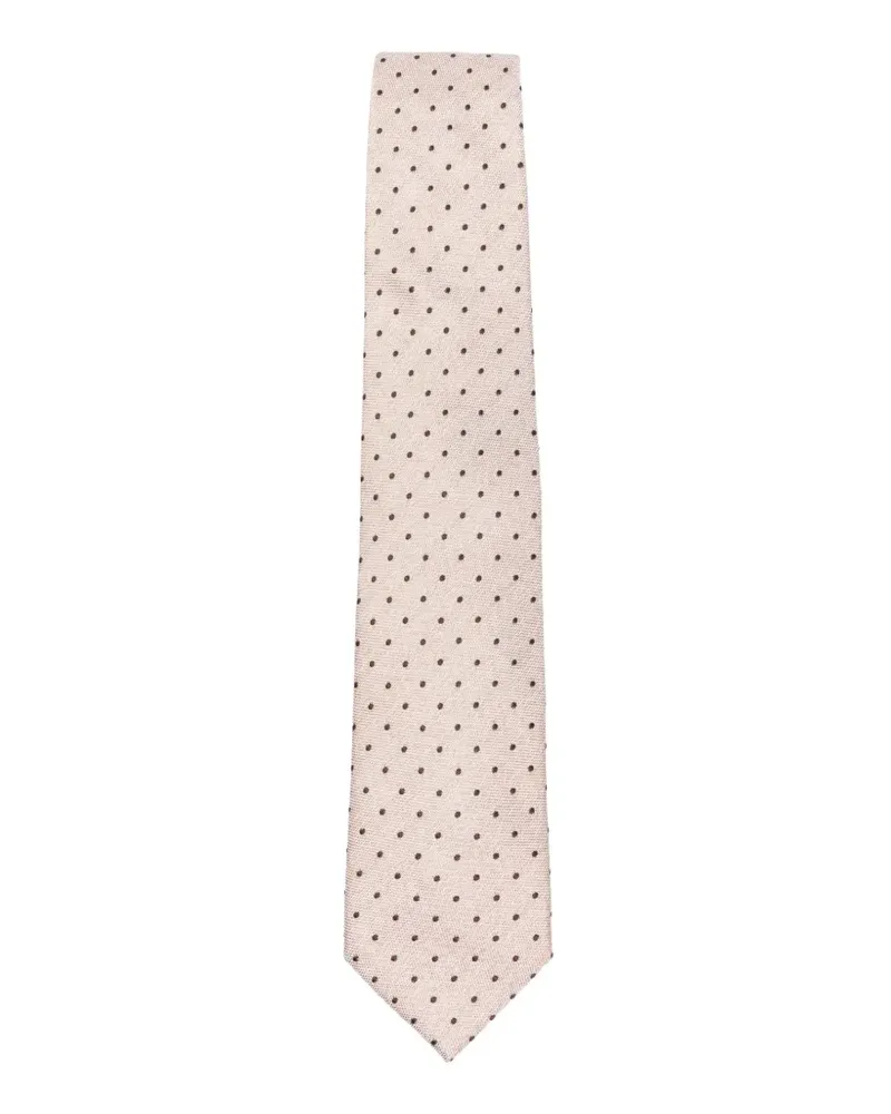 Corneliani polka-dot tie - Nude Nude