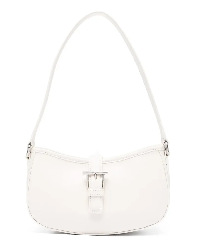Alexander McQueen Mini T-Bar Schultertasche mit Schnallenverschluss - Nude Nude