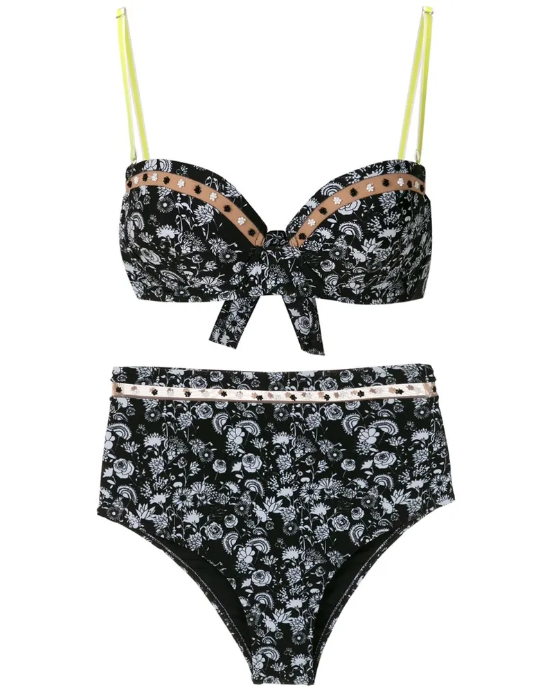 Amir Slama Margarida' Bikini - Schwarz Schwarz