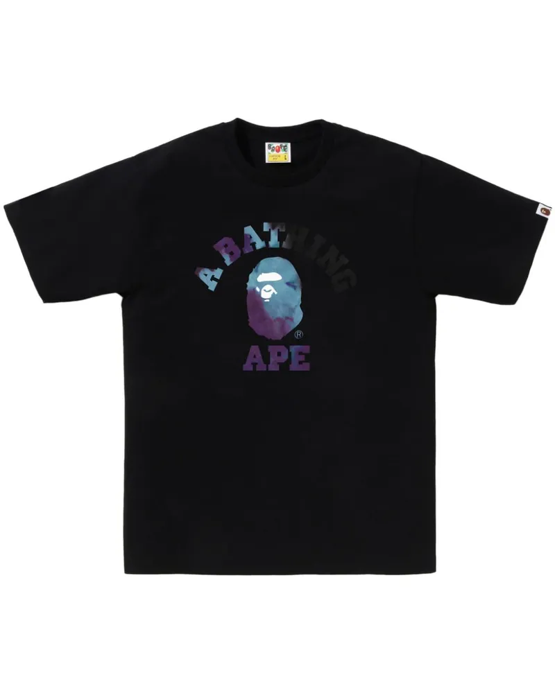 BAPE T-Shirt mit Logo-Print - Schwarz Schwarz