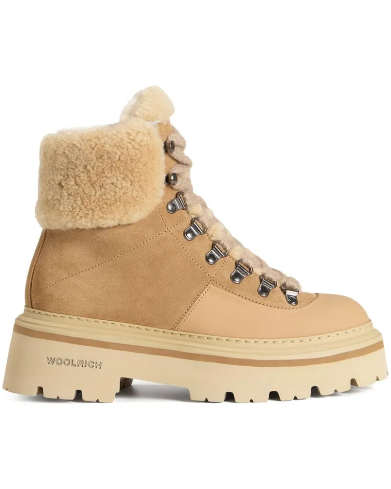 Woolrich Hiking-Boots aus Schafsleder - Nude Nude