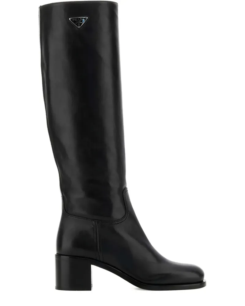 Prada Kniehohe Stiefel 55mm - Schwarz Schwarz