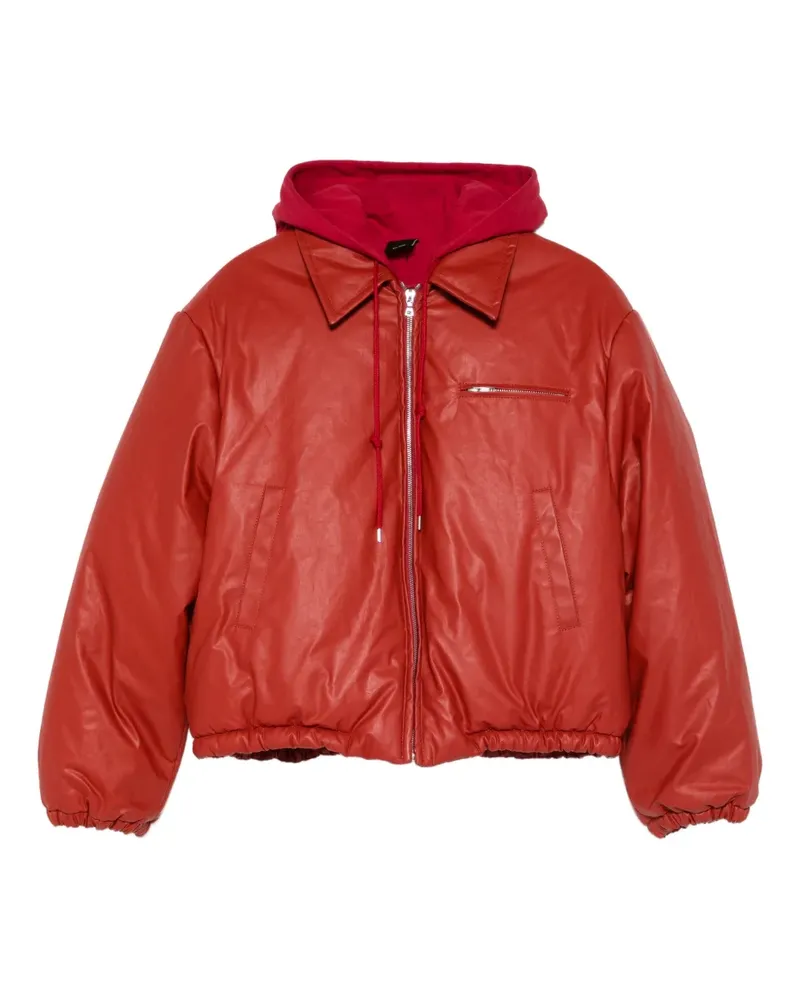 Meryll Rogge Kapuzenmantel mit Reißverschluss - Rot Rot