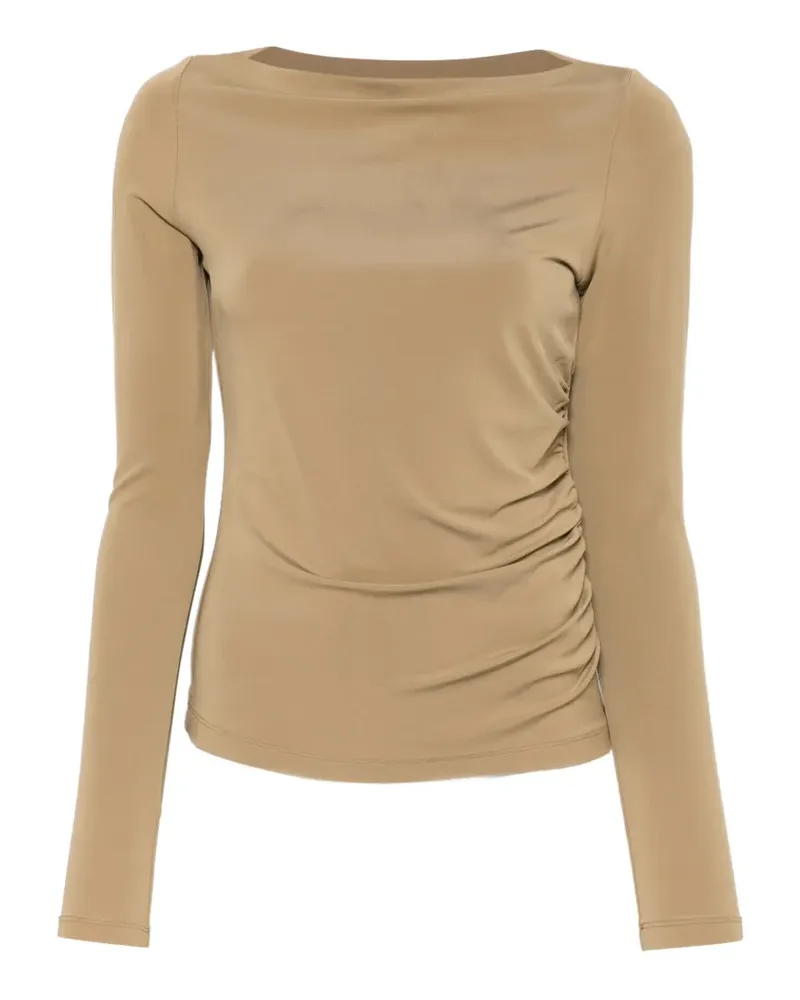 Max Mara Gomma ruched top - Nude Nude