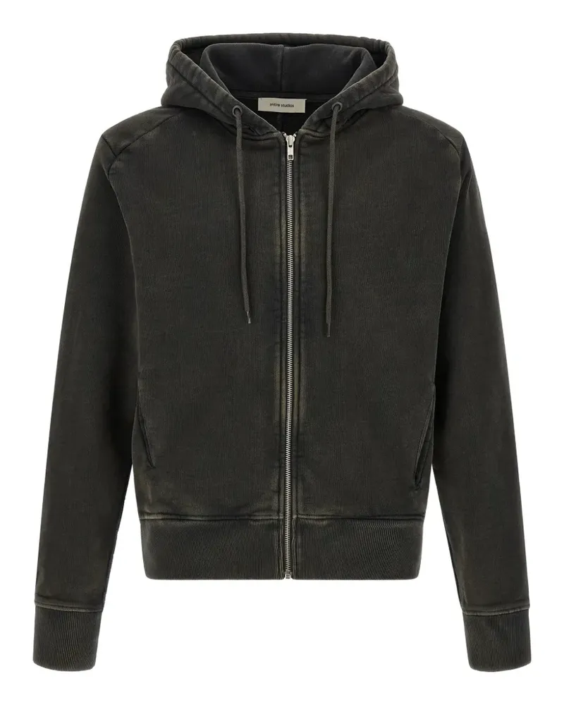 Entire Studios slim zip-up hoodie - Schwarz Schwarz