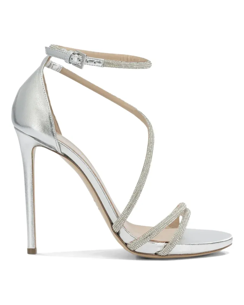 NINALILOU Micol crystal-embellished sandals - Silber Silber