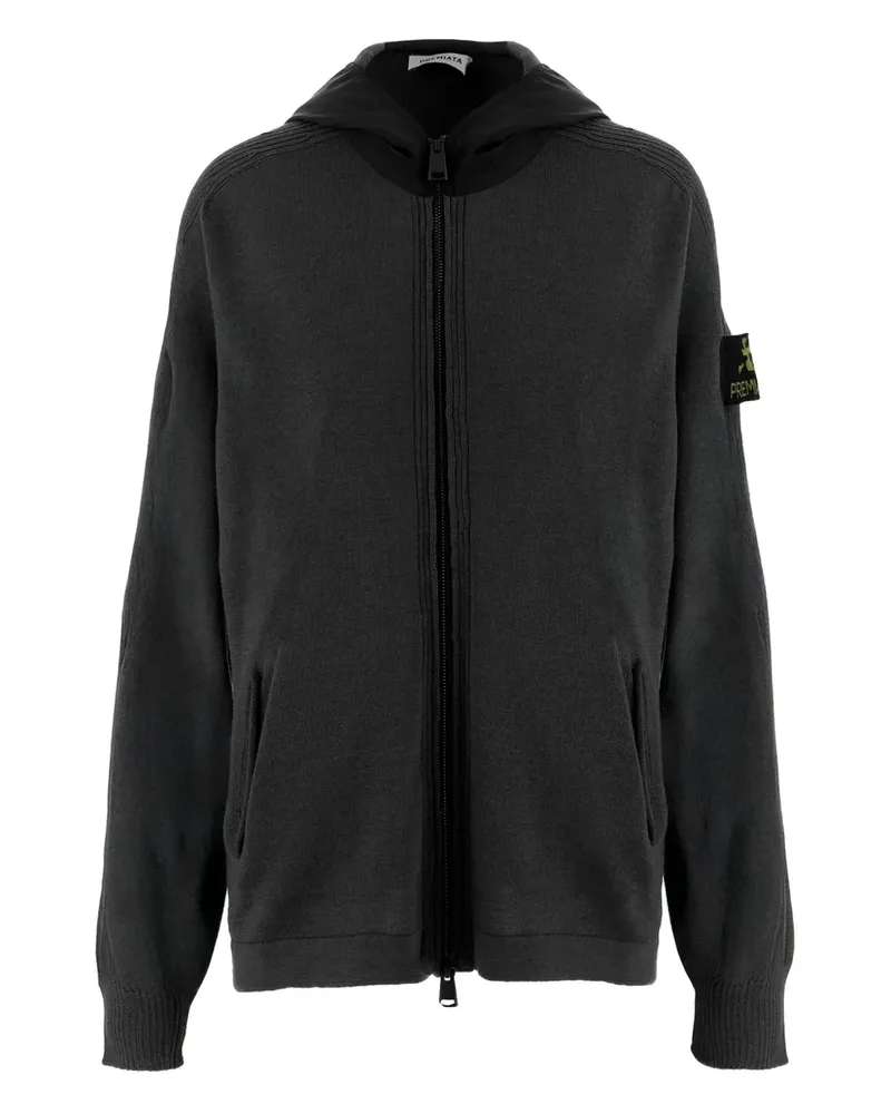 Premiata Hoodie mit Reißverschluss - Schwarz Schwarz