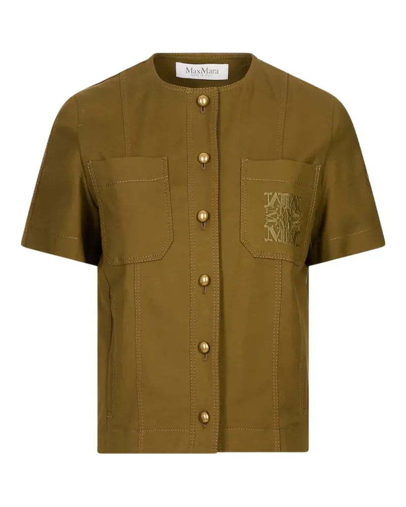 Max Mara stretch cotton canvas jacket - Grün Grün